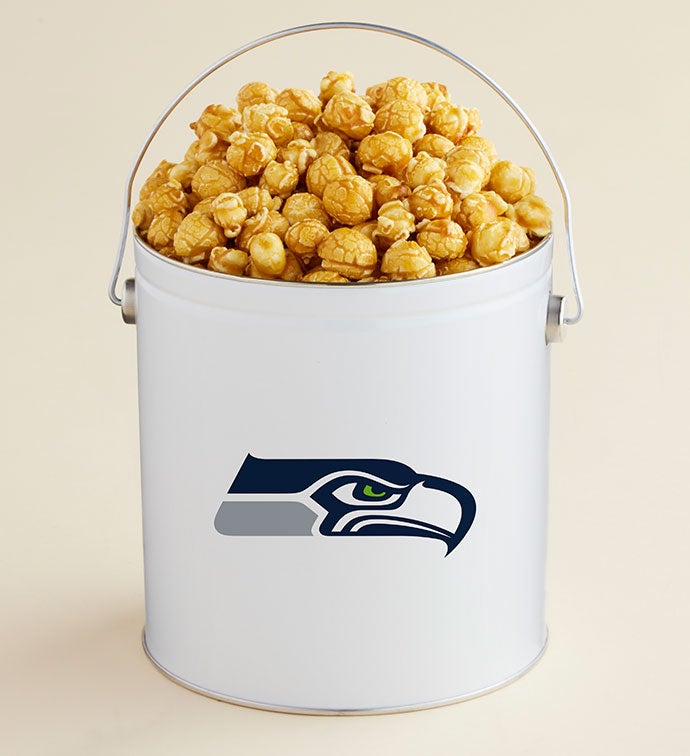 1 Gallon Seattle Seahawks - Caramel Popcorn Tin